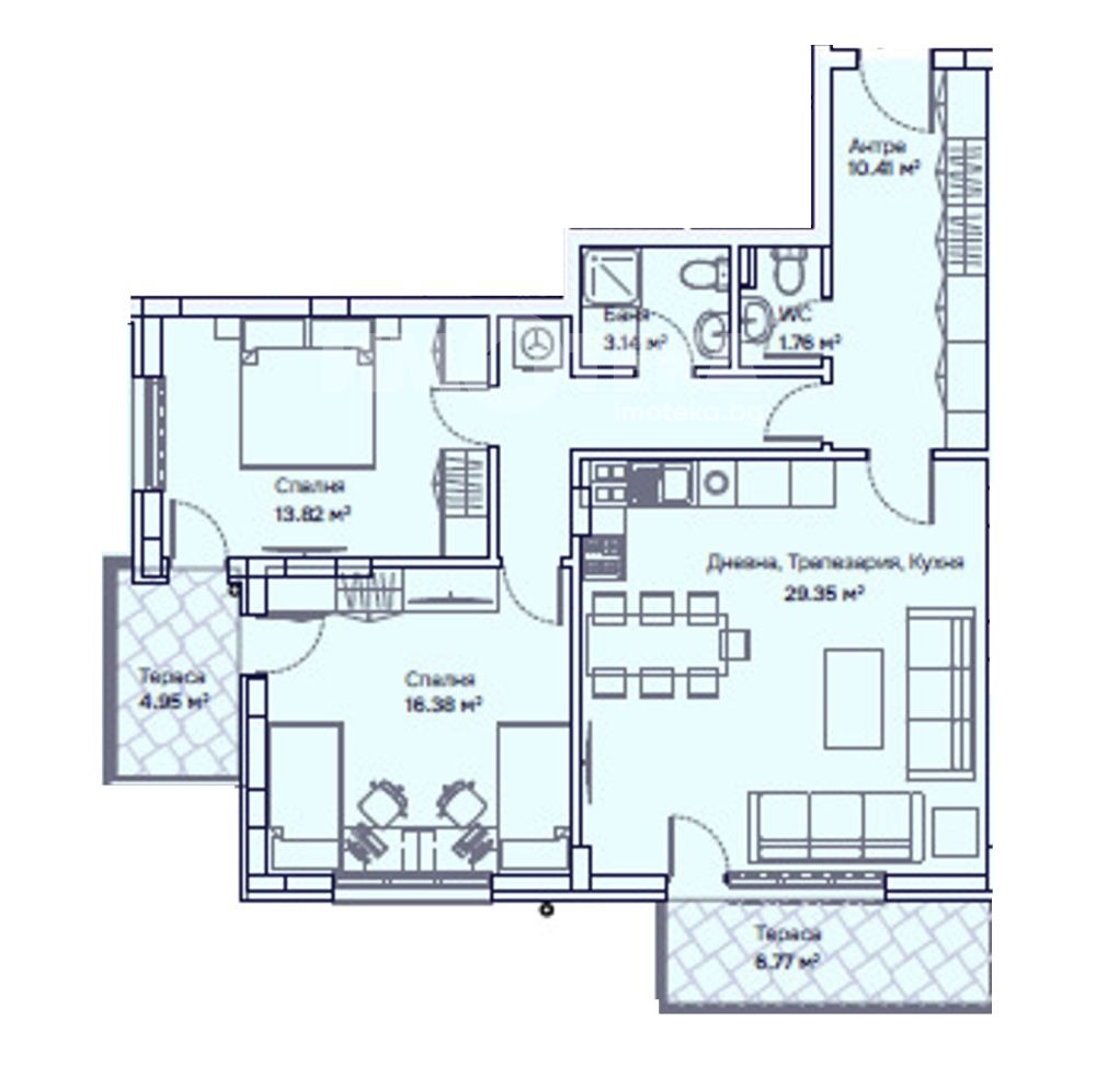 Продава 3-СТАЕН, гр. София, Бояна, снимка 3 - Апартаменти - 55609745