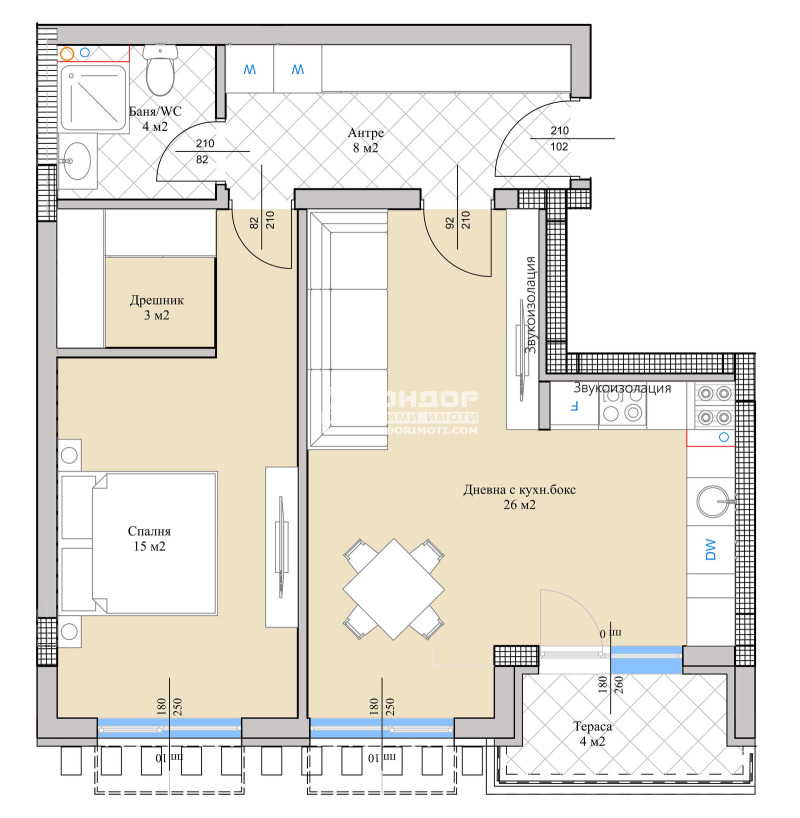 En venta  1 dormitorio Plovdiv , Ostromila , 81 metros cuadrados | 18415183 - imagen [3]