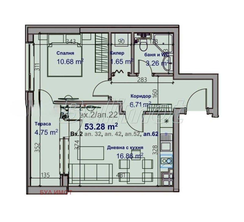 Продава  2-стаен град Варна , Младост 1 , 64 кв.м | 11575580 - изображение [11]