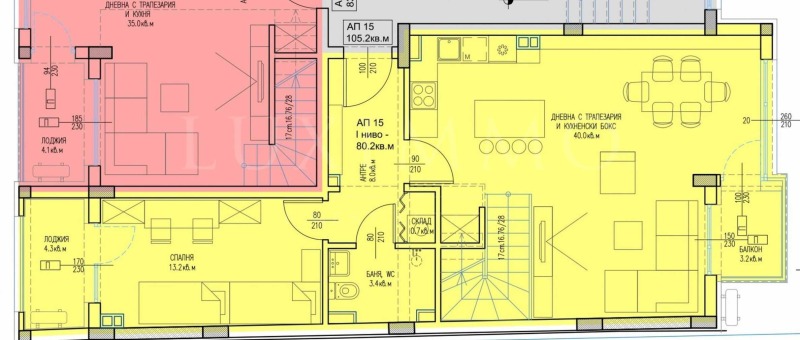 Продава  Мезонет град Бургас , Лазур , 127 кв.м | 37035898 - изображение [3]