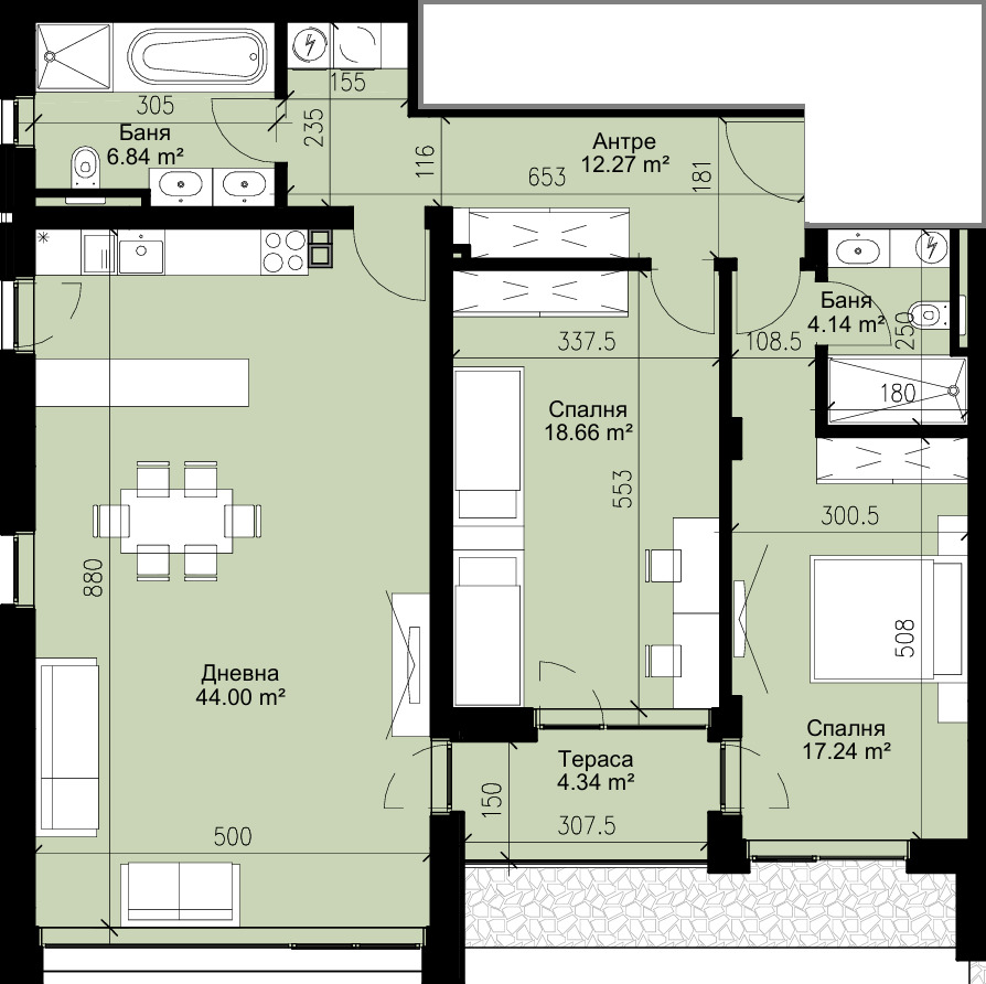 Продава 3-СТАЕН, гр. Варна, Бриз, снимка 2 - Апартаменти - 49224777