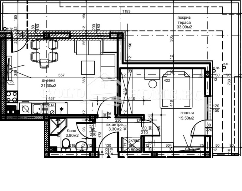 Satılık  1 yatak odası Plovdiv , Belomorski , 58 metrekare | 40169779 - görüntü [12]