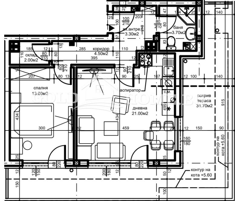 Satılık  1 yatak odası Plovdiv , Belomorski , 58 metrekare | 40169779 - görüntü [13]