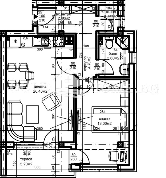 Satılık  1 yatak odası Plovdiv , Belomorski , 58 metrekare | 40169779 - görüntü [9]