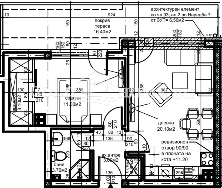 Satılık  1 yatak odası Plovdiv , Belomorski , 58 metrekare | 40169779 - görüntü [7]