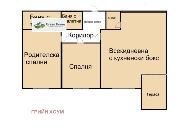 Til salgs  2 soverom Varna , k.k. Sv.Sv. Konstantin i Elena , 90 kvm | 42307471