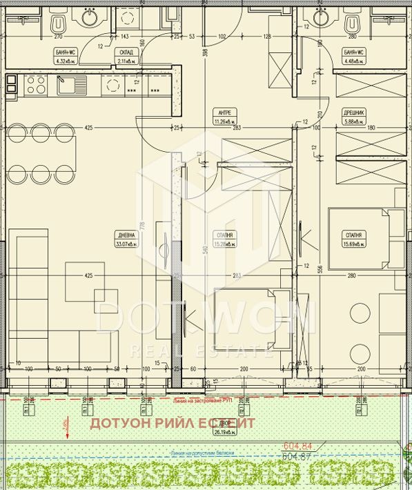 Продава 3-СТАЕН, гр. София, Кръстова вада, снимка 1 - Aпартаменти - 48089543