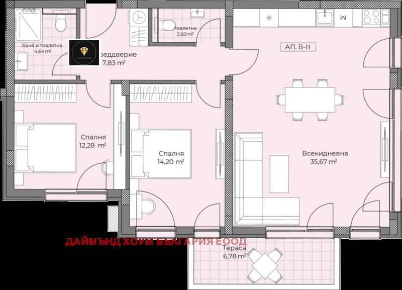 For Sale  2 bedroom Plovdiv , Ostromila , 116 sq.m | 98729027 - image [2]