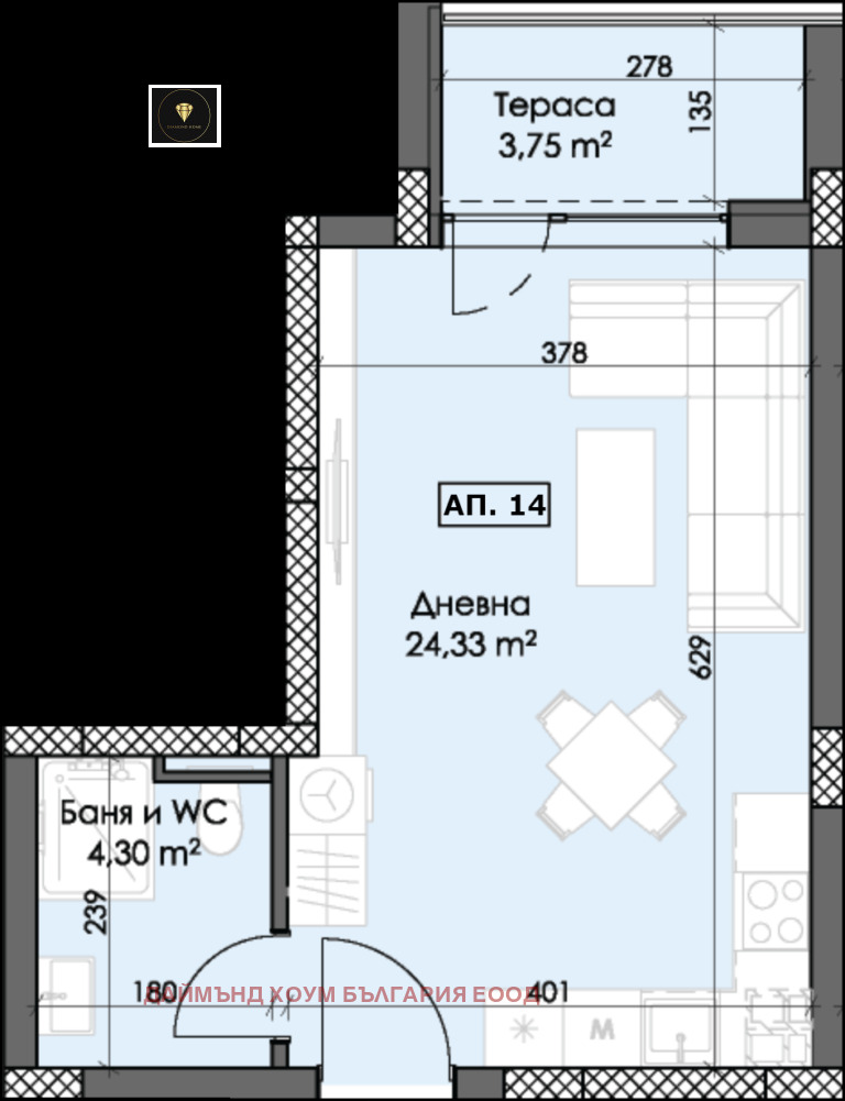 Satılık  Stüdyo Plovdiv , Trakiya , 46 metrekare | 46849734 - görüntü [2]