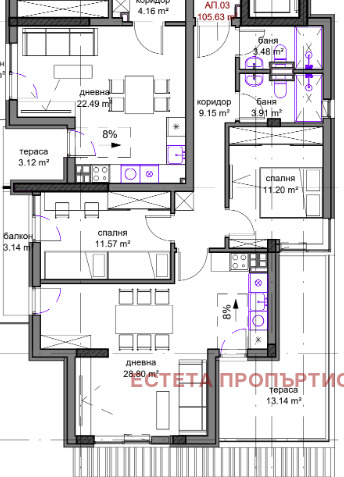 Продава  3-стаен град София , Красно село , 123 кв.м | 57228478 - изображение [3]