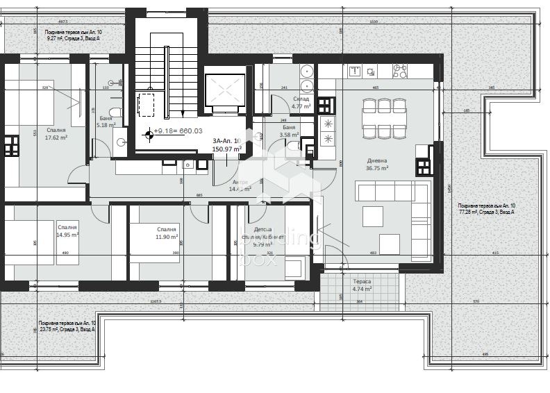 Продава МНОГОСТАЕН, гр. София, Малинова долина, снимка 2 - Aпартаменти - 49587578