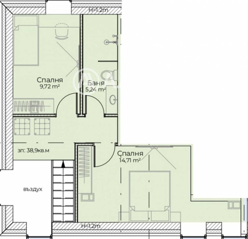 Продава МНОГОСТАЕН, гр. София, Симеоново, снимка 4 - Апартаменти - 52317130