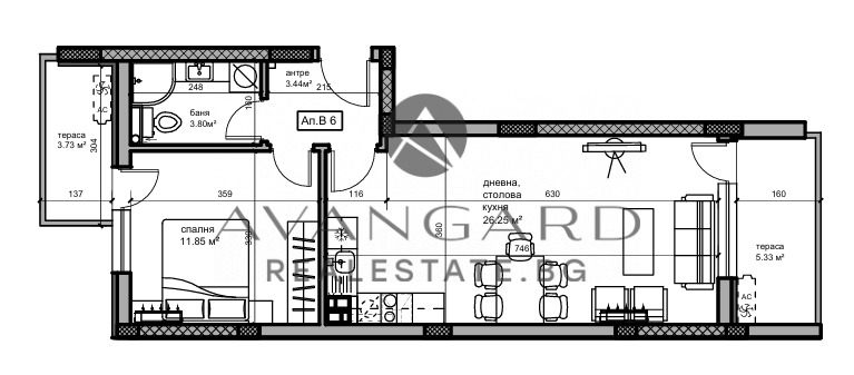 Eladó  1 hálószoba Plovdiv , Kjucsuk Parizs , 79 négyzetméter | 62567247 - kép [11]