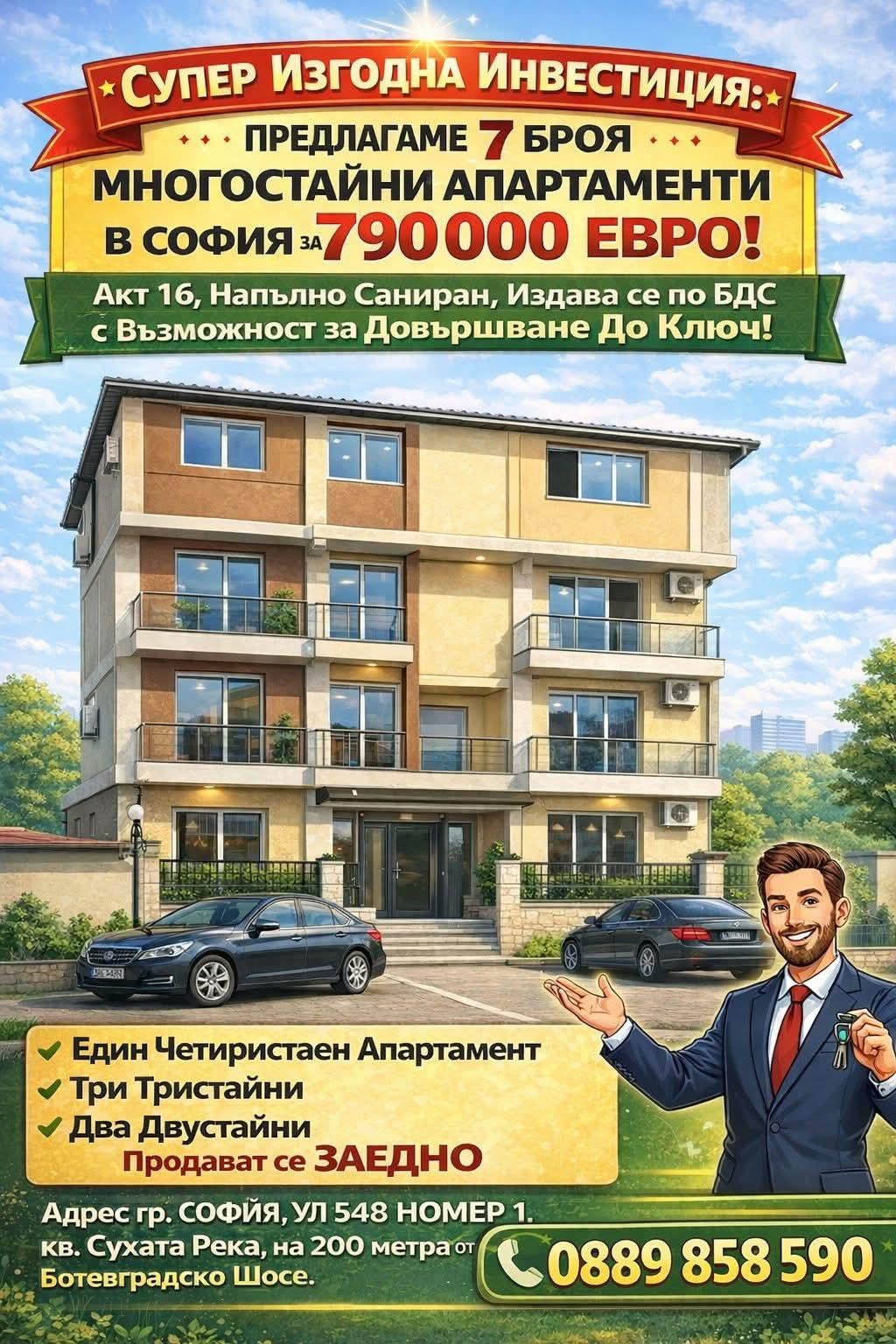 Продава ЕТАЖ ОТ КЪЩА, гр. София, Сухата река, снимка 3 - Етаж от къща - 53832888