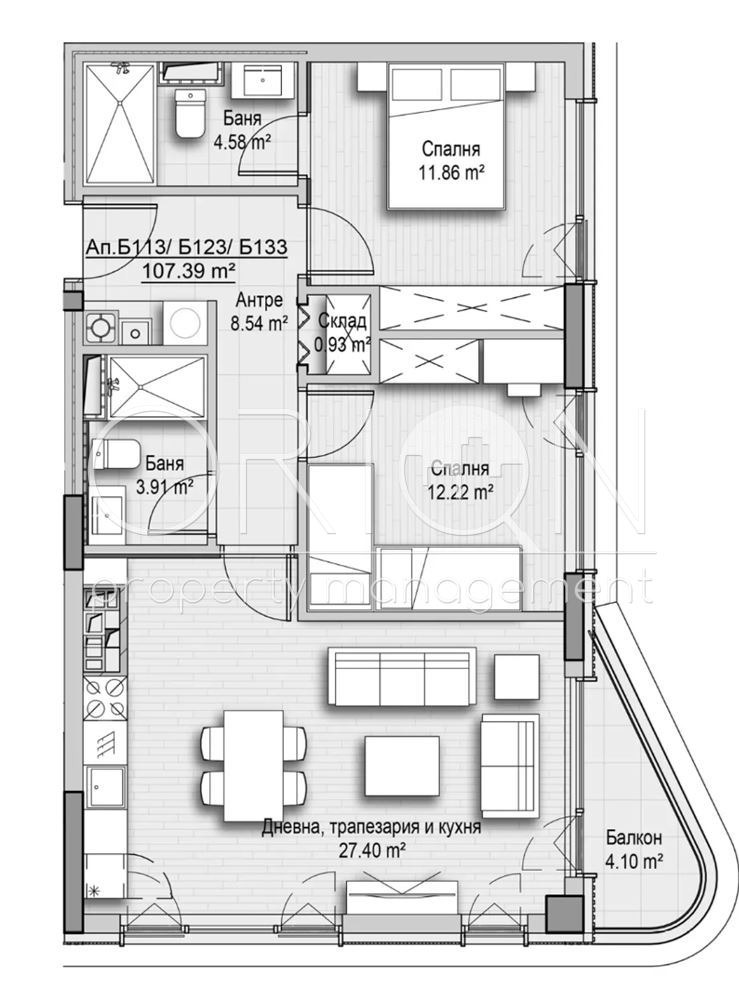 Продава 3-СТАЕН, гр. София, Витоша, снимка 2 - Апартаменти - 54213235