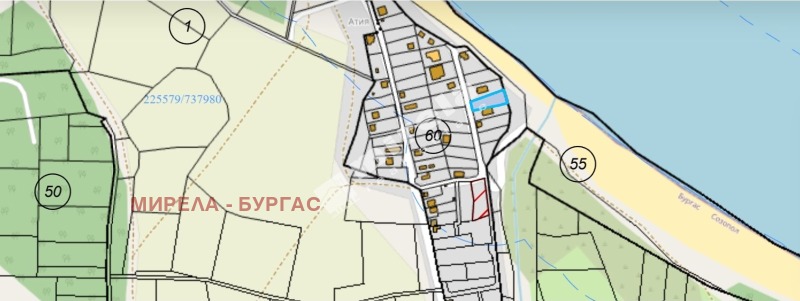 Til salg  Grund region Burgas , Atiya , 550 kvm | 16461444