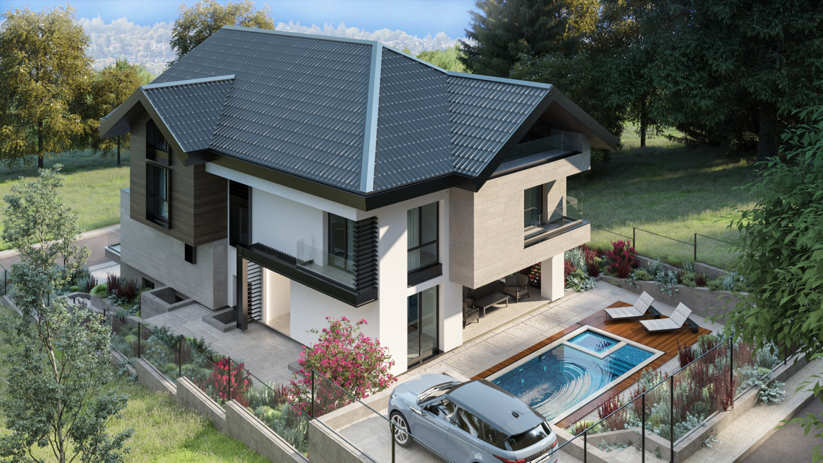 Продава КЪЩА, гр. София, Драгалевци, снимка 2 - Къщи - 56357853