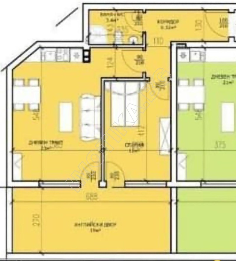 Satılık  1 yatak odası Varna , k.k. Çayka , 61 metrekare | 33383957 - görüntü [2]