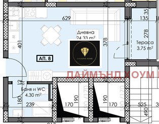 Till salu  Studio Plovdiv , Trakija , 46 kvm | 57454420 - bild [3]