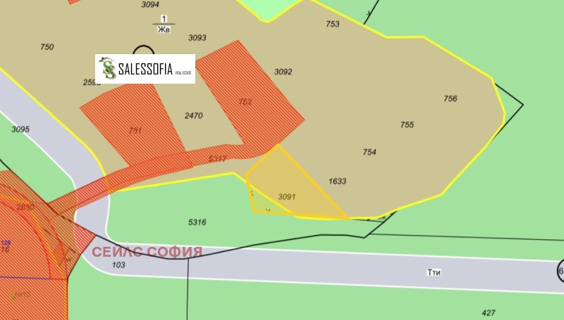 Продава ПАРЦЕЛ, гр. София, с. Герман, снимка 2 - Парцели - 52689384