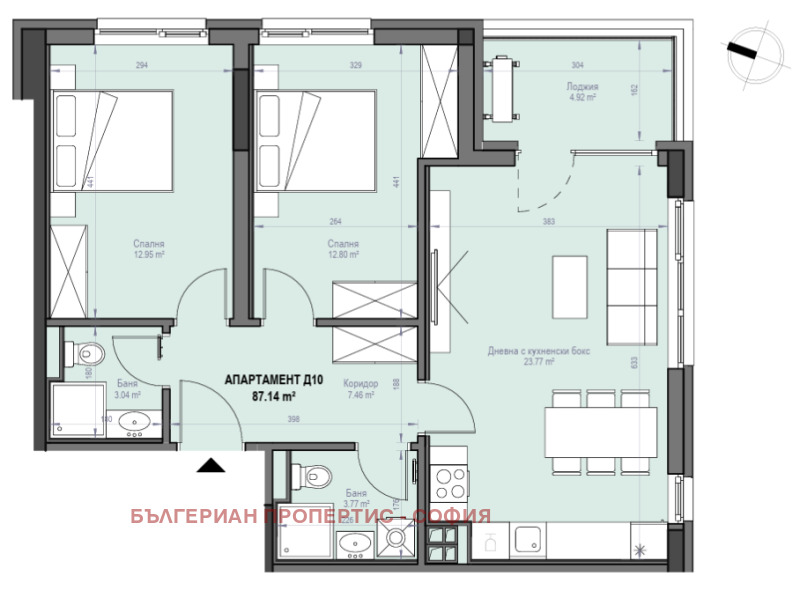 Продава 3-СТАЕН, гр. София, Хаджи Димитър, снимка 3 - Апартаменти - 52220175