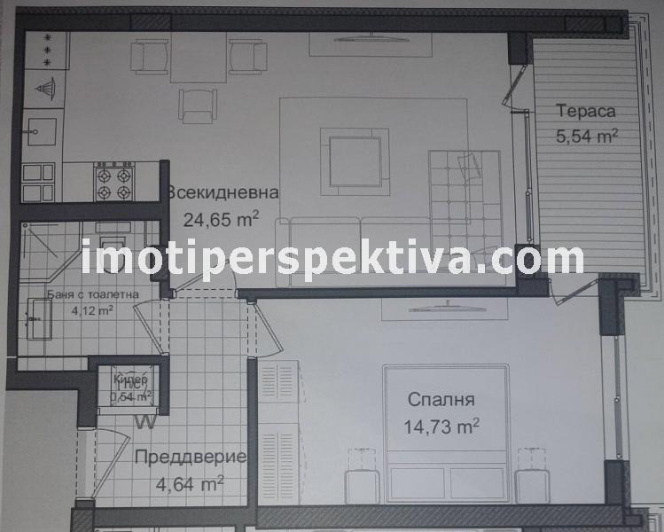 На продаж  1 спальня Пловдив , Кършияка , 77 кв.м | 63463081 - зображення [7]