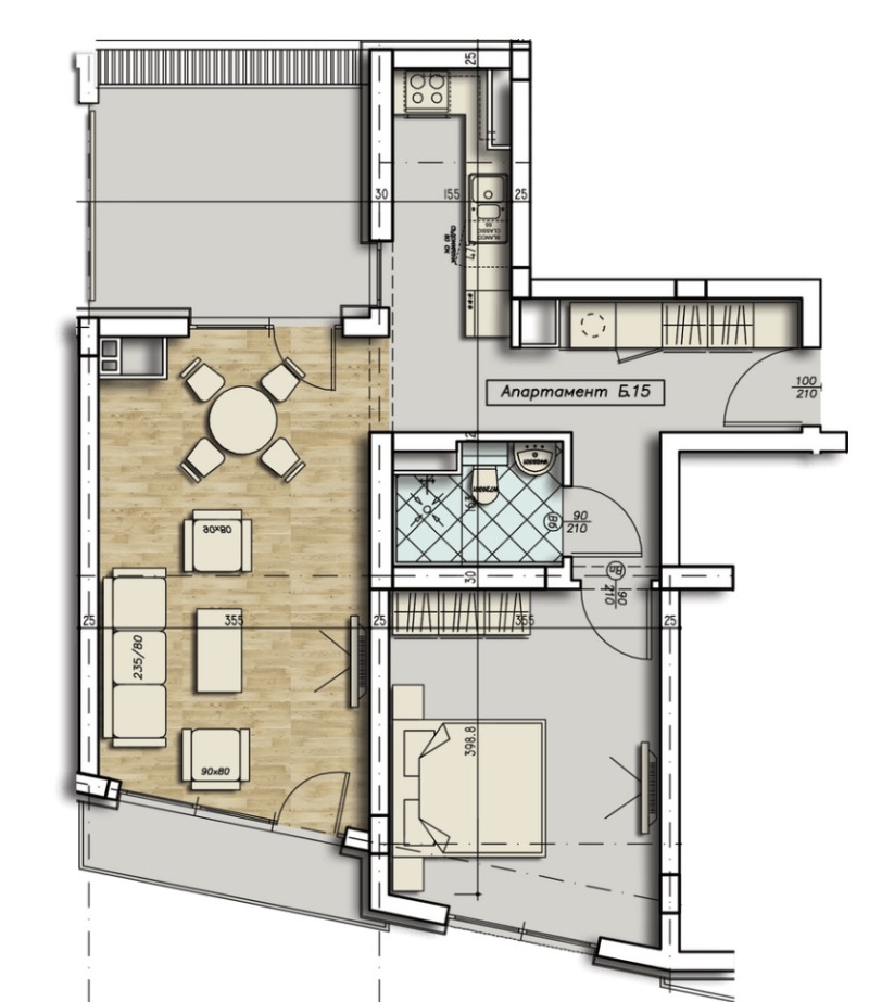 Продава  2-стаен град София , Стрелбище , 92 кв.м | 67497573 - изображение [4]