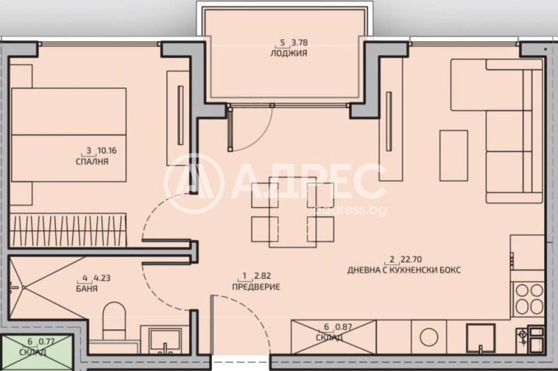 Til salgs  1 soverom Sofia , Malinova dolina , 63 kvm | 40938959 - bilde [4]