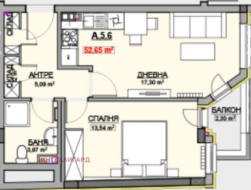 Продава  2-стаен град София , Красно село , 64 кв.м | 97701929 - изображение [6]