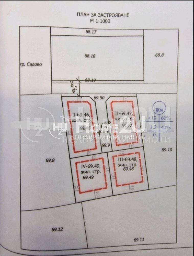 Продава ПАРЦЕЛ, гр. Садово, област Пловдив, снимка 2 - Парцели - 54625233