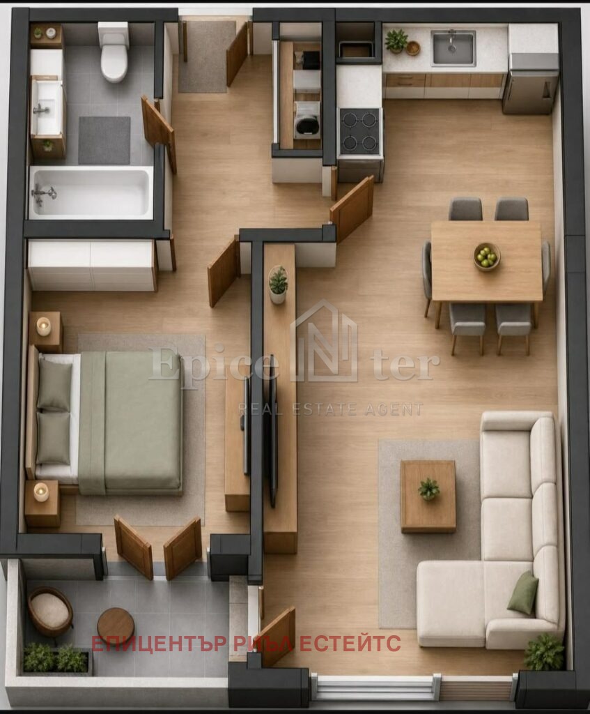 Продава 2-СТАЕН, гр. Пловдив, Христо Смирненски, снимка 15 - Апартаменти - 55610945