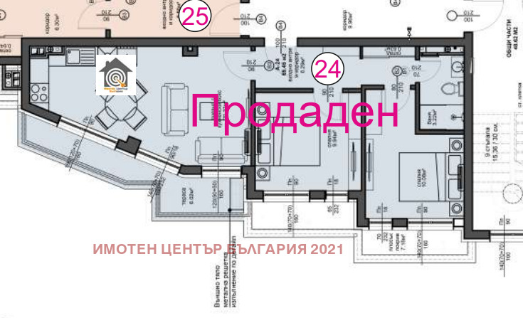 Продаја  2 спаваће собе Софија , Малинова долина , 83 м2 | 75098403 - слика [2]