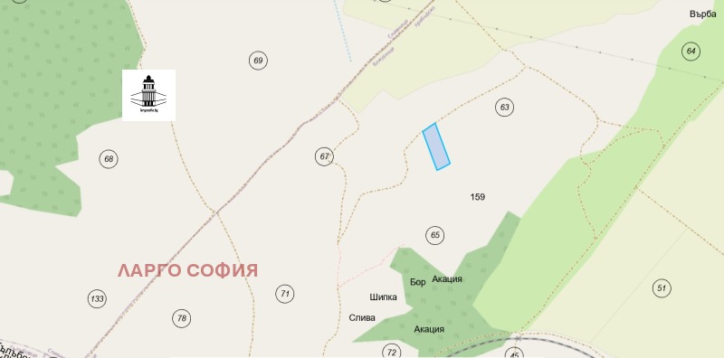 Продава ЗЕМЕДЕЛСКА ЗЕМЯ, с. Храбърско, област София област