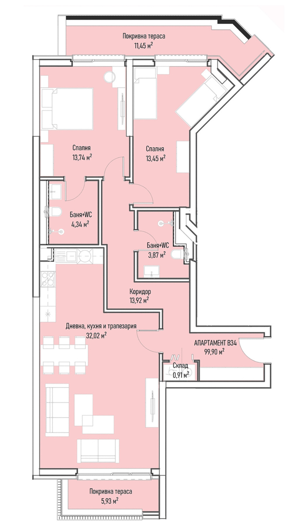 Продава 3-СТАЕН, гр. София, Младост 4, снимка 2 - Апартаменти - 50949846