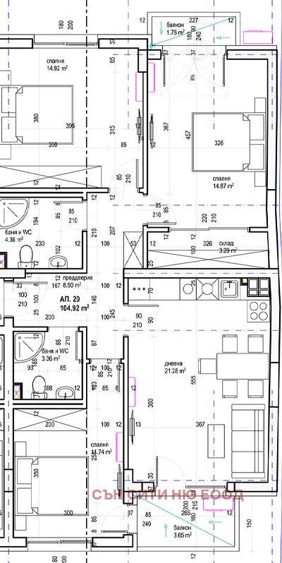 À venda  3 quartos Sofia , Nadejda 2 , 127 m² | 26523833 - imagem [2]