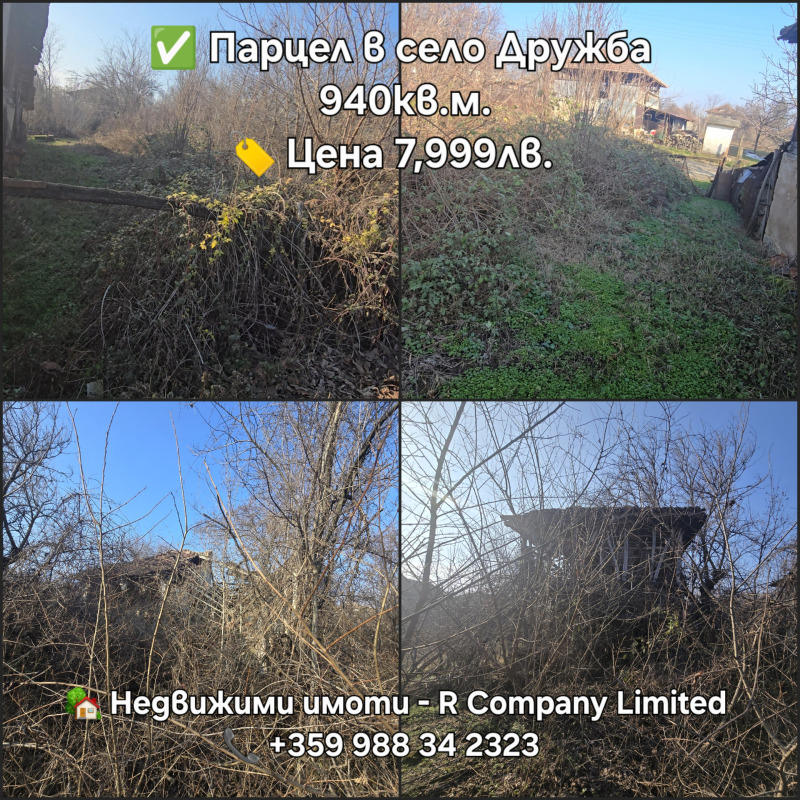 Продава ПАРЦЕЛ, с. Дружба, област Видин, снимка 1 - Парцели - 48944967