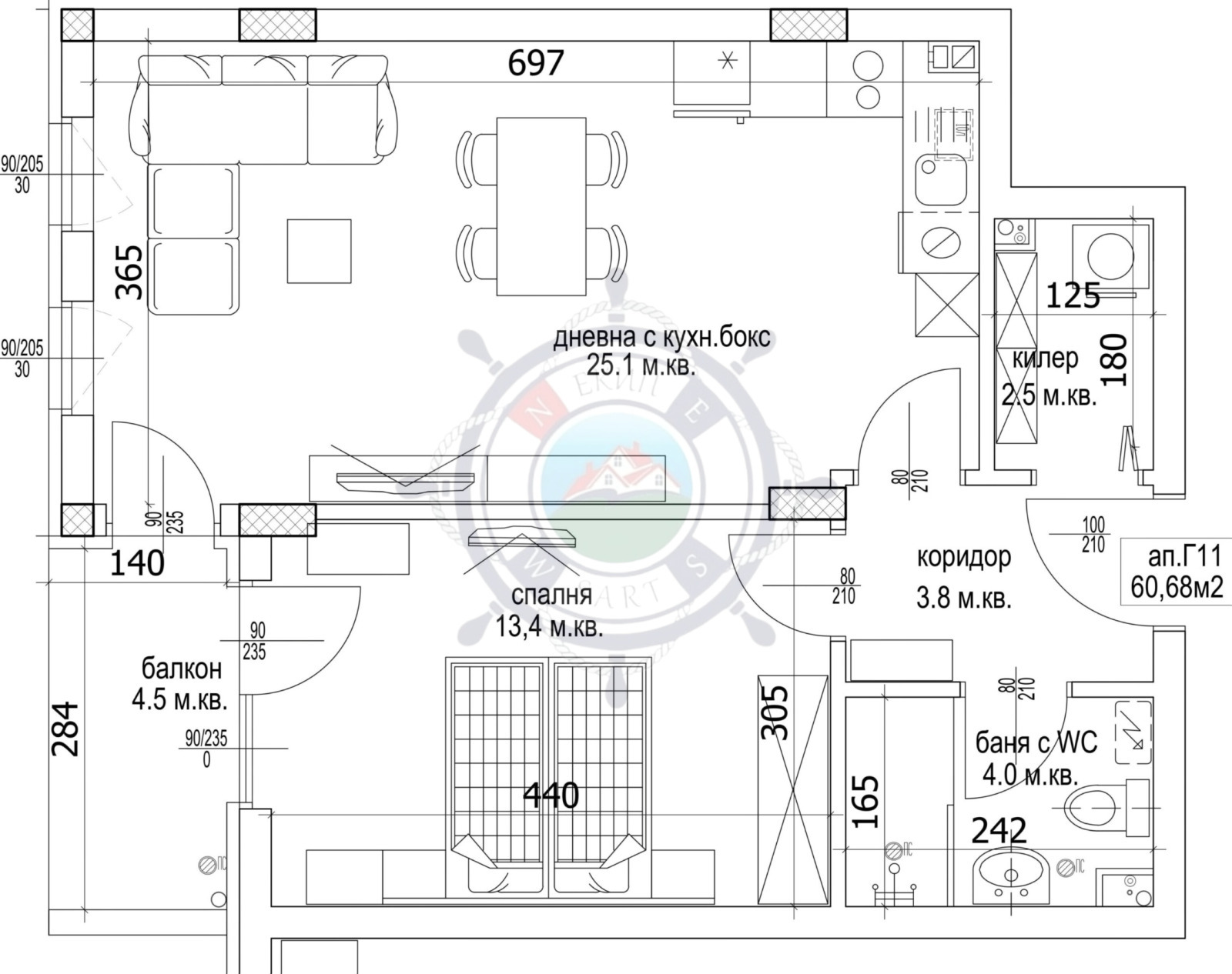Продава 2-СТАЕН, гр. Варна, Кайсиева градина, снимка 2 - Апартаменти - 51836810