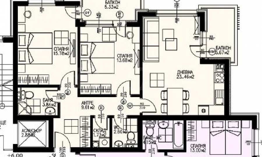 Продава 3-СТАЕН, гр. София, Драгалевци, снимка 3 - Апартаменти - 54608147