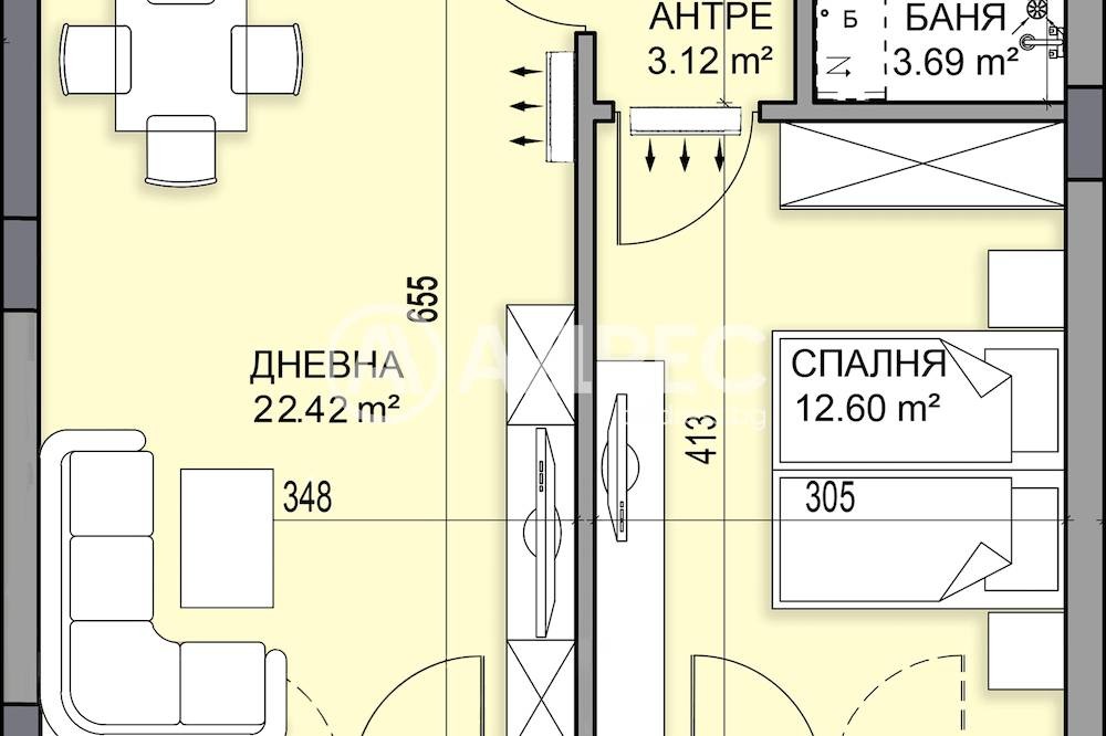 Продава 2-СТАЕН, гр. Пловдив, Гагарин, снимка 3 - Апартаменти - 55620202
