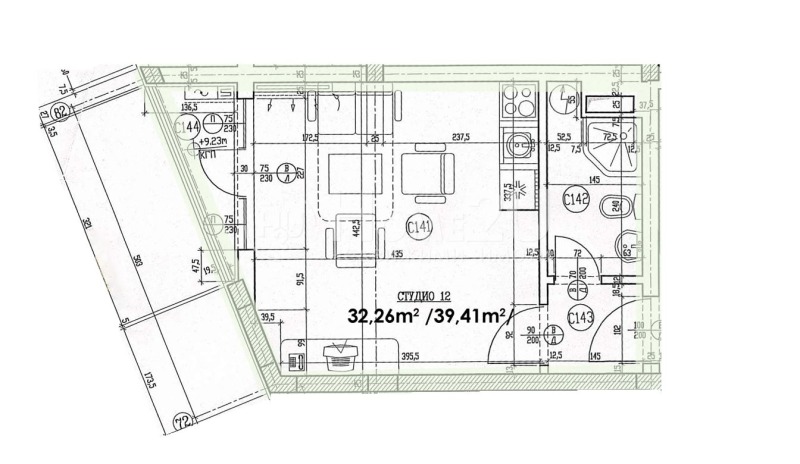 En venta  Estudio región Burgas , Nesebar , 39 metros cuadrados | 88360316 - imagen [8]