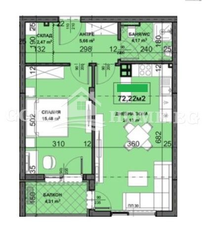 Продава  2-стаен град Пловдив , Остромила , 72 кв.м | 29520260