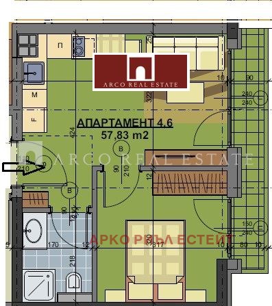 Satılık  1 yatak odası Sofia , Centar , 63 metrekare | 14446858 - görüntü [2]