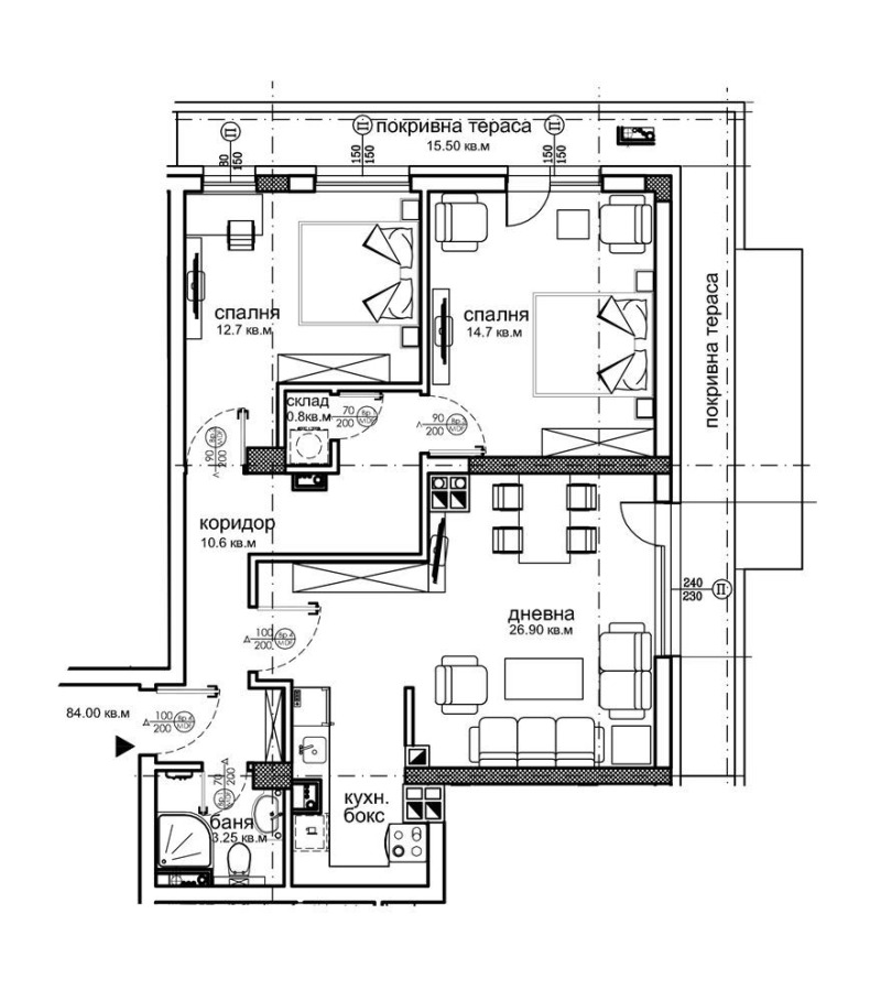 Eladó  1 hálószoba Sofia , Ovcsa kupel , 72 négyzetméter | 73753616 - kép [4]