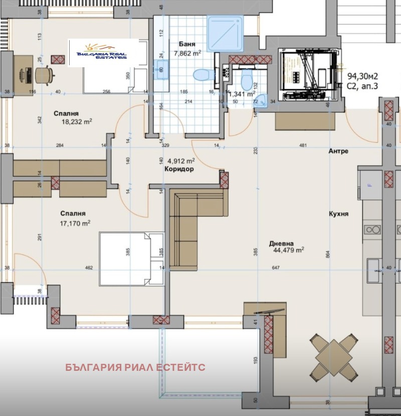 Till salu  2 sovrum Sofia , m-t Kambanite , 100 kvm | 49446918 - bild [9]
