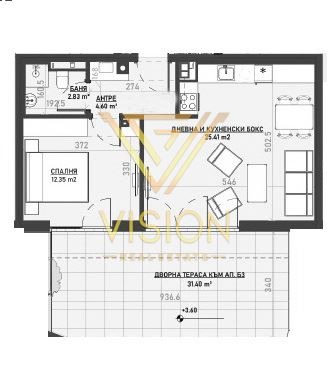 Продава 2-СТАЕН, гр. София, Бояна, снимка 2 - Апартаменти - 52385969
