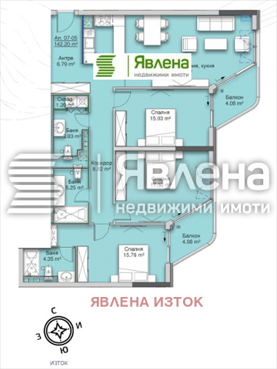 Продава 4-СТАЕН, гр. София, Кръстова вада, снимка 2 - Апартаменти - 54569086