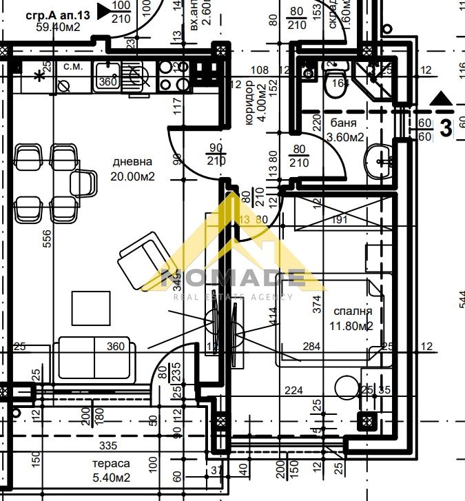 Продава 2-СТАЕН, гр. Пловдив, Беломорски, снимка 3 - Aпартаменти - 48679331