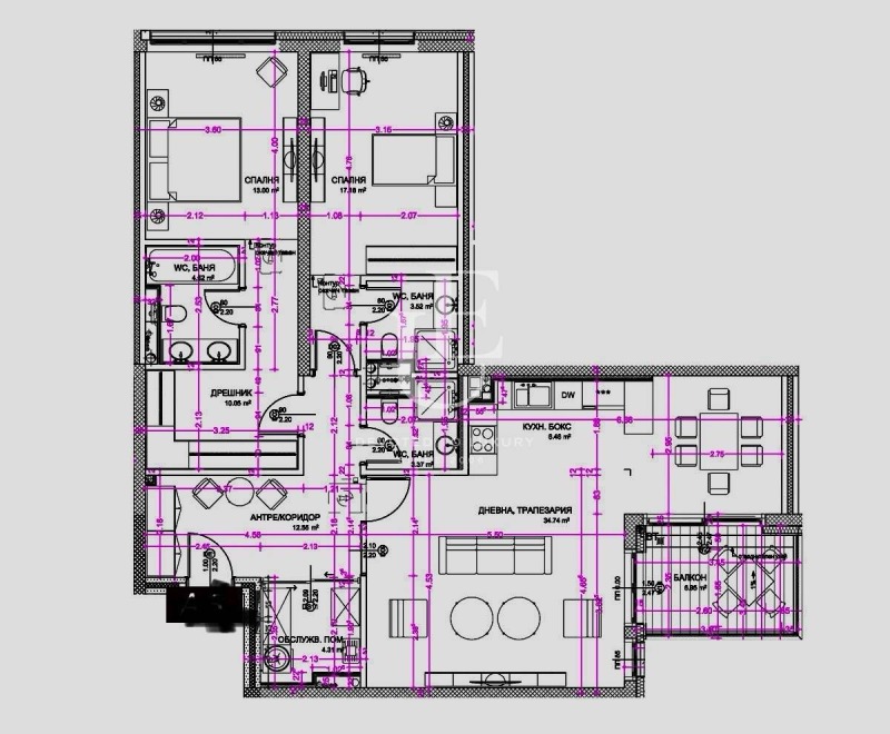 Zu verkaufen  2 Schlafzimmer Sofia , Lozenez , 160 qm | 19881955 - Bild [8]