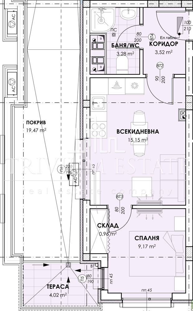 Продава 2-СТАЕН, гр. Пловдив, Южен, снимка 5 - Апартаменти - 56471904