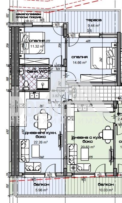 Продава 3-СТАЕН, гр. Варна, Цветен квартал, снимка 2 - Aпартаменти - 49269082